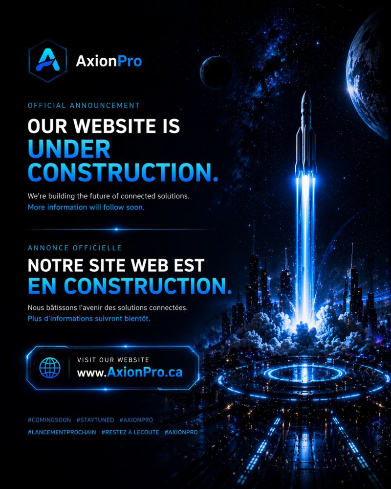 AxionPro - Site en construction